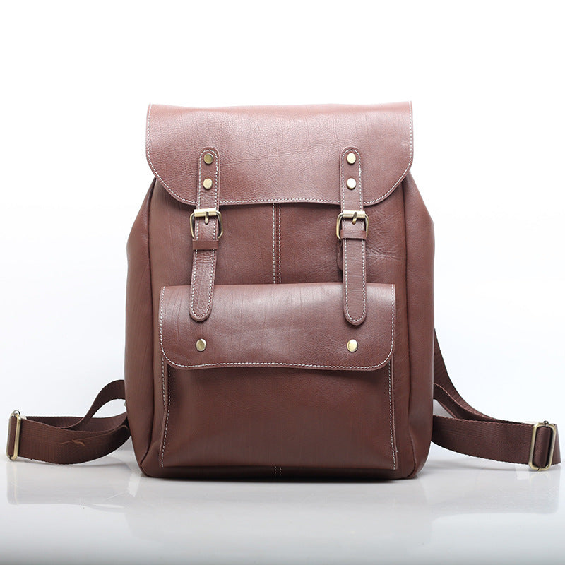 Modern Leather Travel Backpack Woyaza