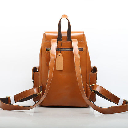 Elegant Leather Women's Rucksack Woyaza