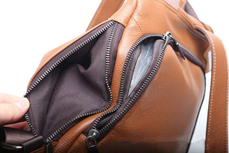 Leather Backpack for Traveling Women woyaza