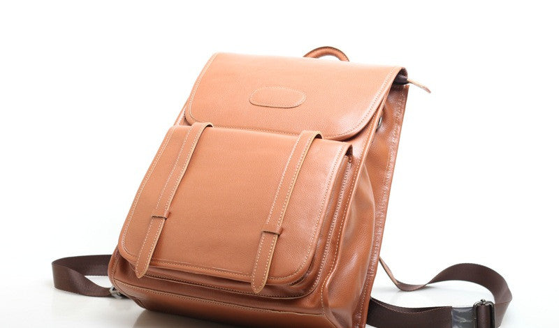 Retro Style Women's Leather Backpack Woyaza