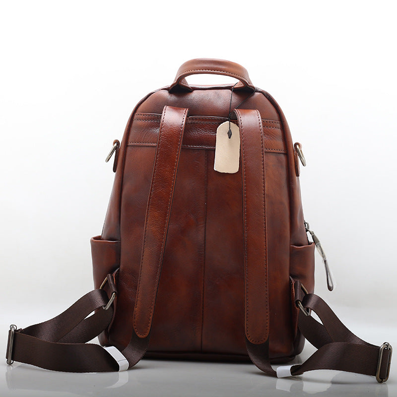 Stylish Leather Casual Backpack Woyaza