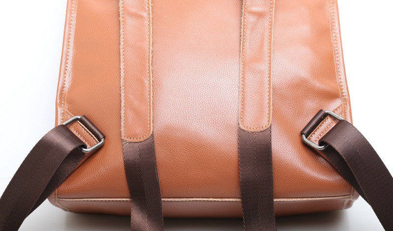 Exquisite Leather Traveler's Backpack Woyaza