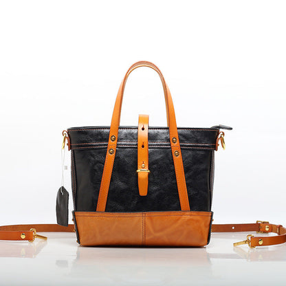 Classic Genuine Leather Shoulder Handbag woyaza