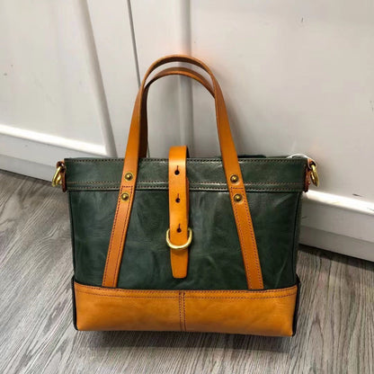 Elegant Vintage Leather Single Shoulder Bag woyaza