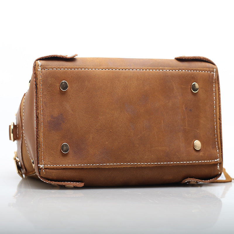 Vintage Leather Handbag woyaza