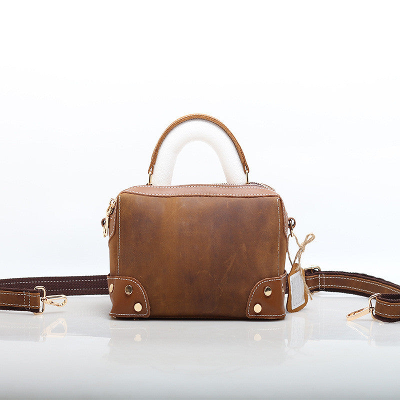 Vintage Leather Handbag woyaza