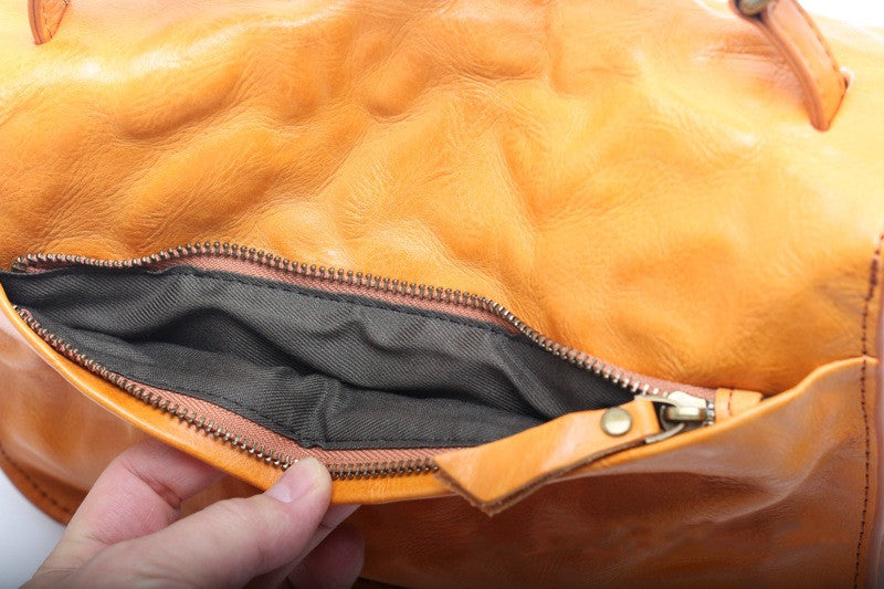 Elegant Genuine Leather Vintage Shoulder Bag for Women's Office Look woyaza