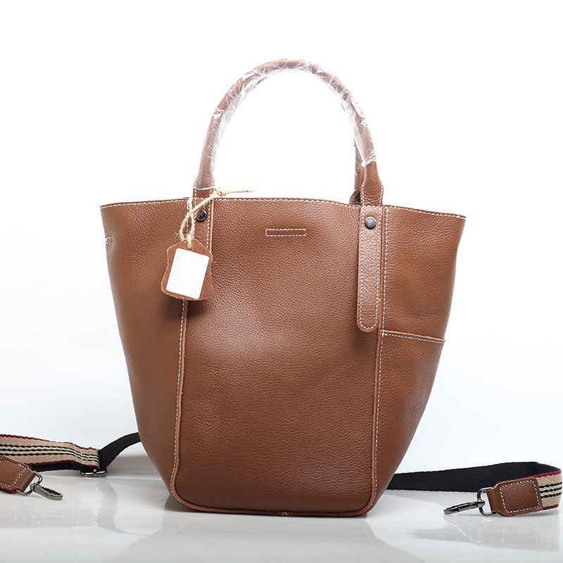 Classic Single Shoulder Tote with Textured Embossed Surface woyaza