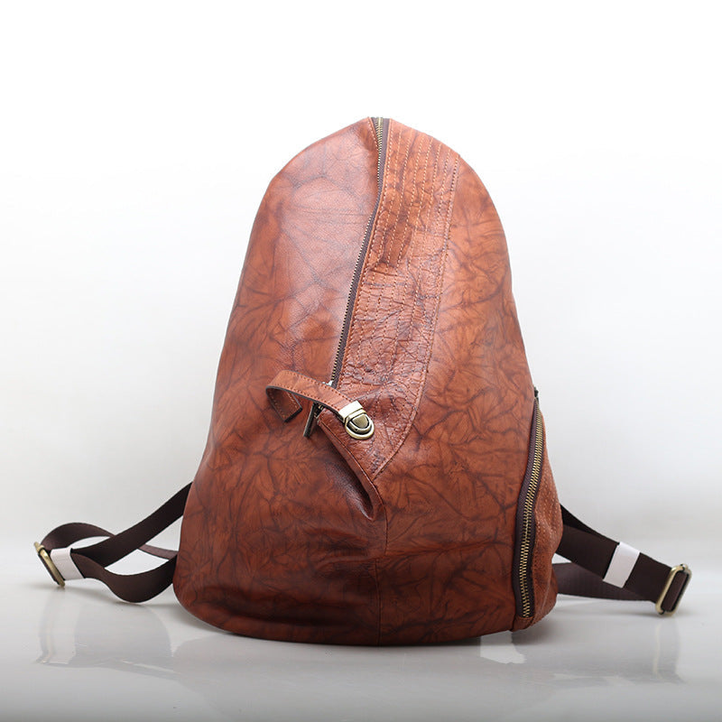 Durable Leather Student Backpacks for Women woyaza