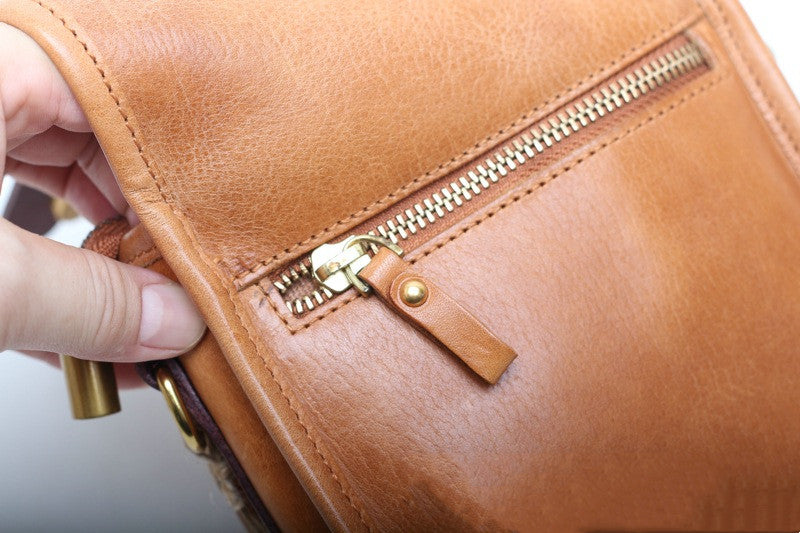 Elegant Vintage-inspired Leather Shoulder Bag for Women woyaza