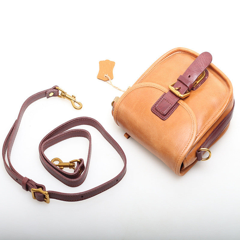 Retro Style Leather Shoulder Bag for Ladies woyaza