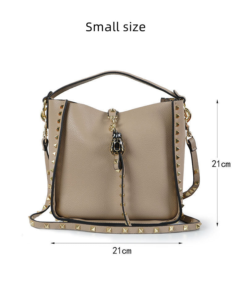 Classic Tote Handbag with Innovative Clasp woyaza