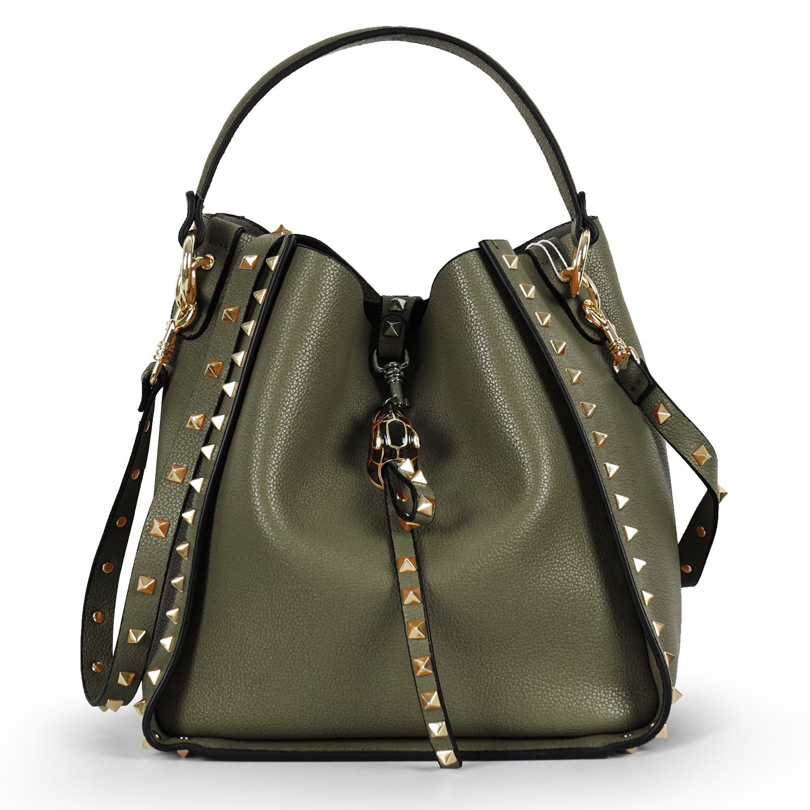 Vintage-inspired Handbag with Innovative Lock woyaza