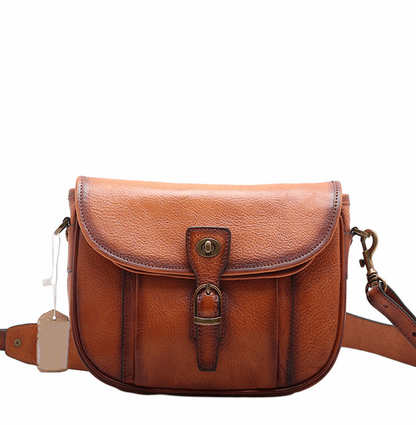 Genuine Leather Vintage Messenger Bag woyaza