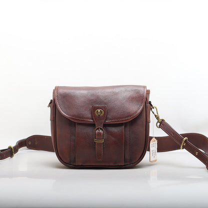 Elegant Leather Crossbody Postman Bag woyaza