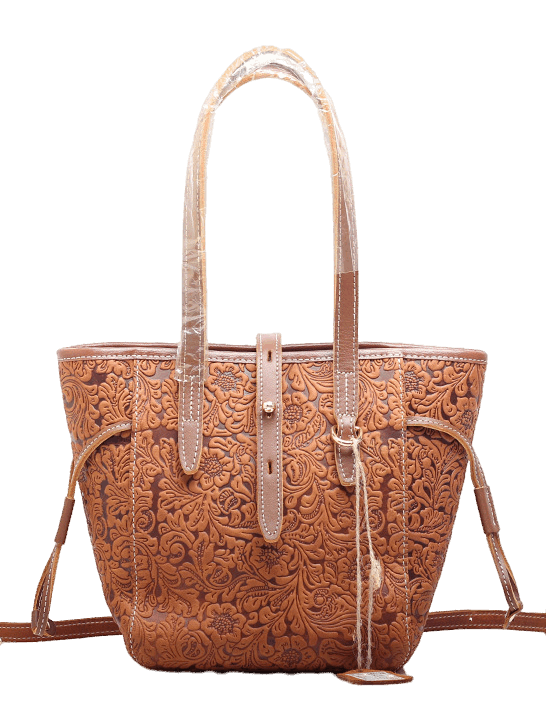 Leather Vintage Tote Bag for Women woyaza