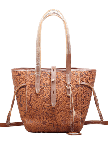 Leather Vintage Tote Bag for Women woyaza