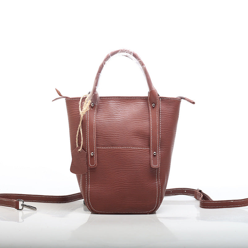 Timeless Embossed Leather Tote Bag for Ladies woyaza