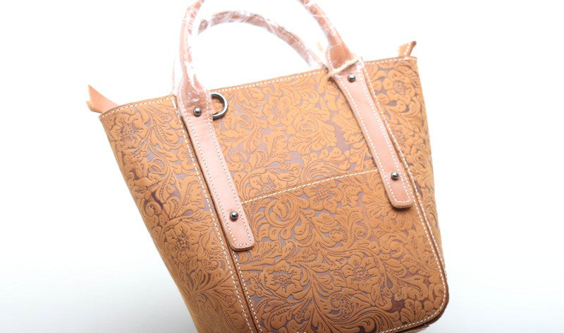 Elegant Retro Leather Handbag woyaza