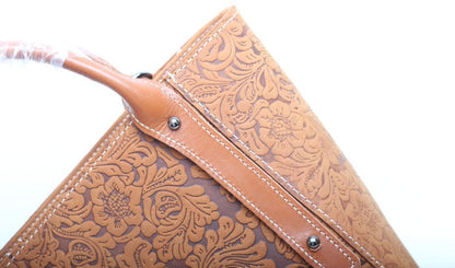 Sophisticated Genuine Leather Tote Handbag woyaza