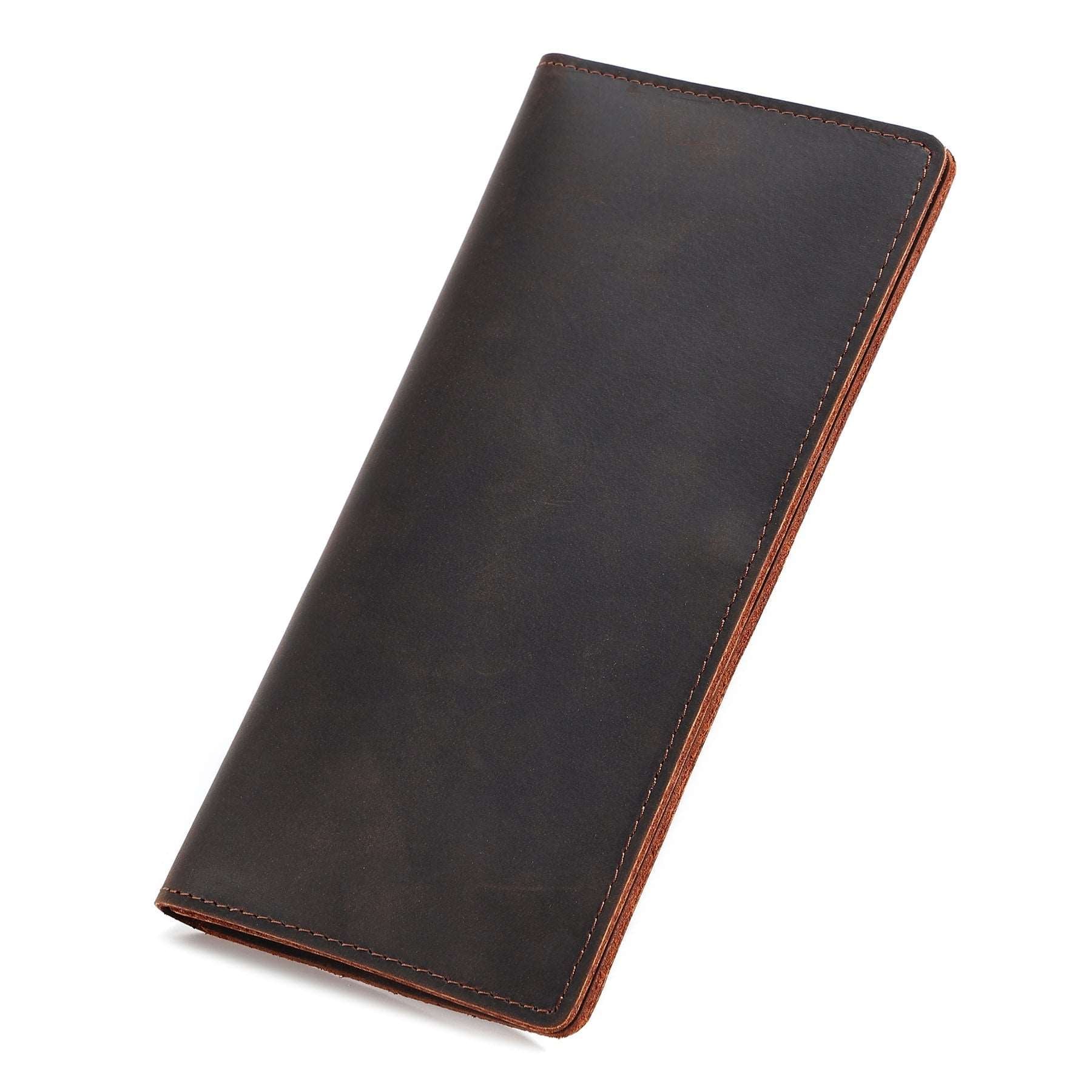 Genuine Leather Men's Wallet Long Clutch Bag woyaza