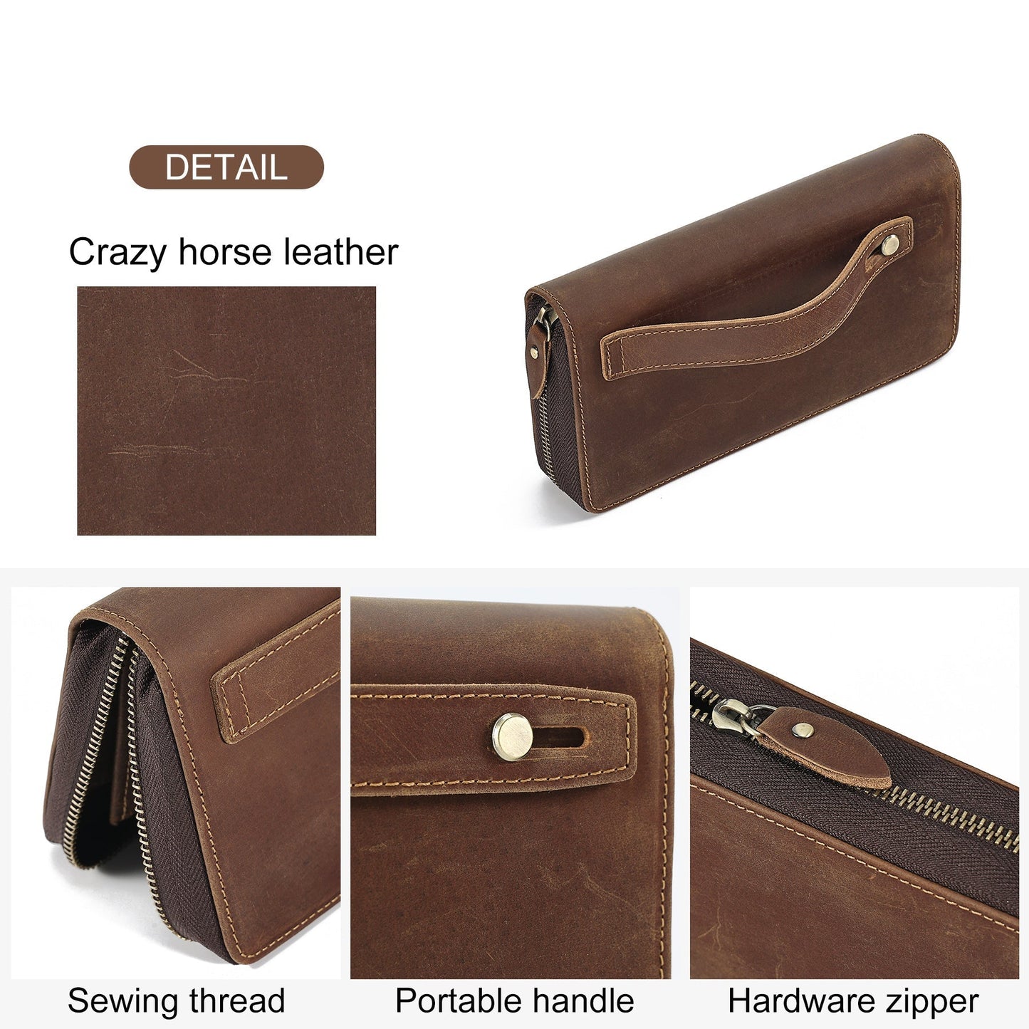 Modern Men's RFID Leather Clutch woyaza