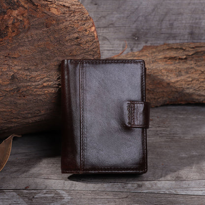 Premium Leather Bifold Wallet Men woyaza