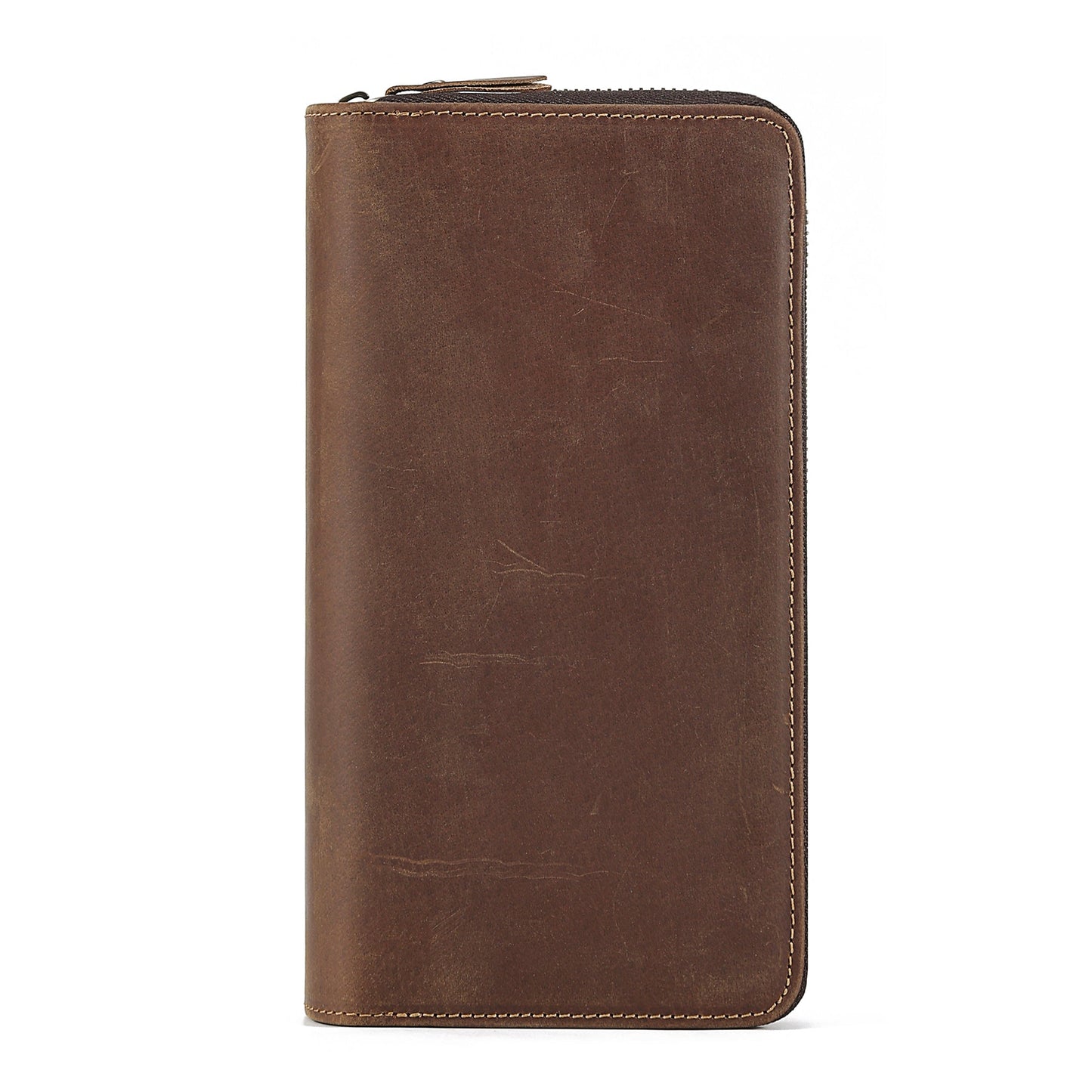 Sleek and Slim Men's Leather Long Wallet RFID woyaza