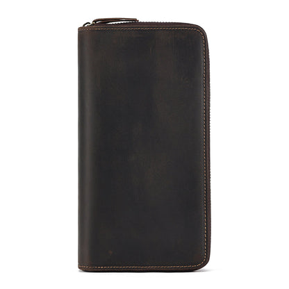 Durable Men's RFID Leather Clutch Wallet woyaza