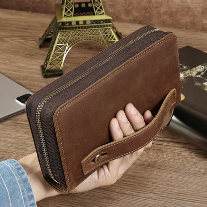 Premium Quality Leather Men's RFID Wallet Clutch woyaza