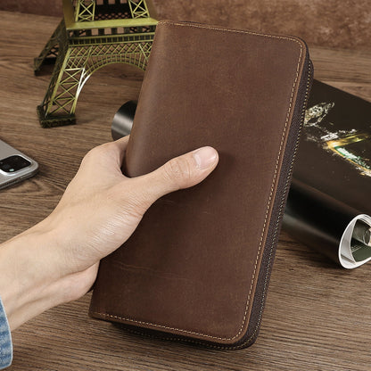 Classic Men's Long Wallet Hand Clutch RFID woyaza