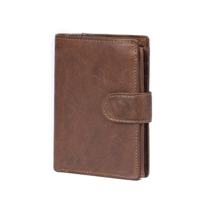 Traditional Leather Billfold Wallet Men woyaza