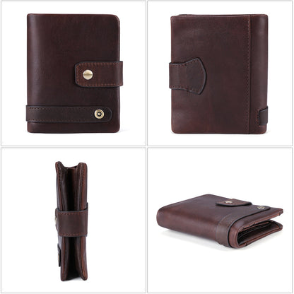Modern RFID Secure Men's Leather Wallet Woyaza