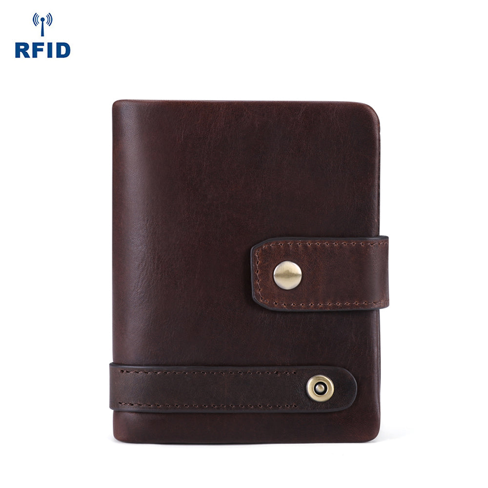 Stylish RFID Shielded Men's Leather Wallet Woyaza