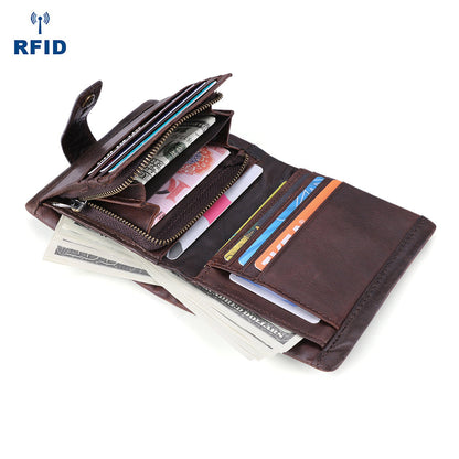 Executive Style Men's Leather RFID Wallet Woyaza