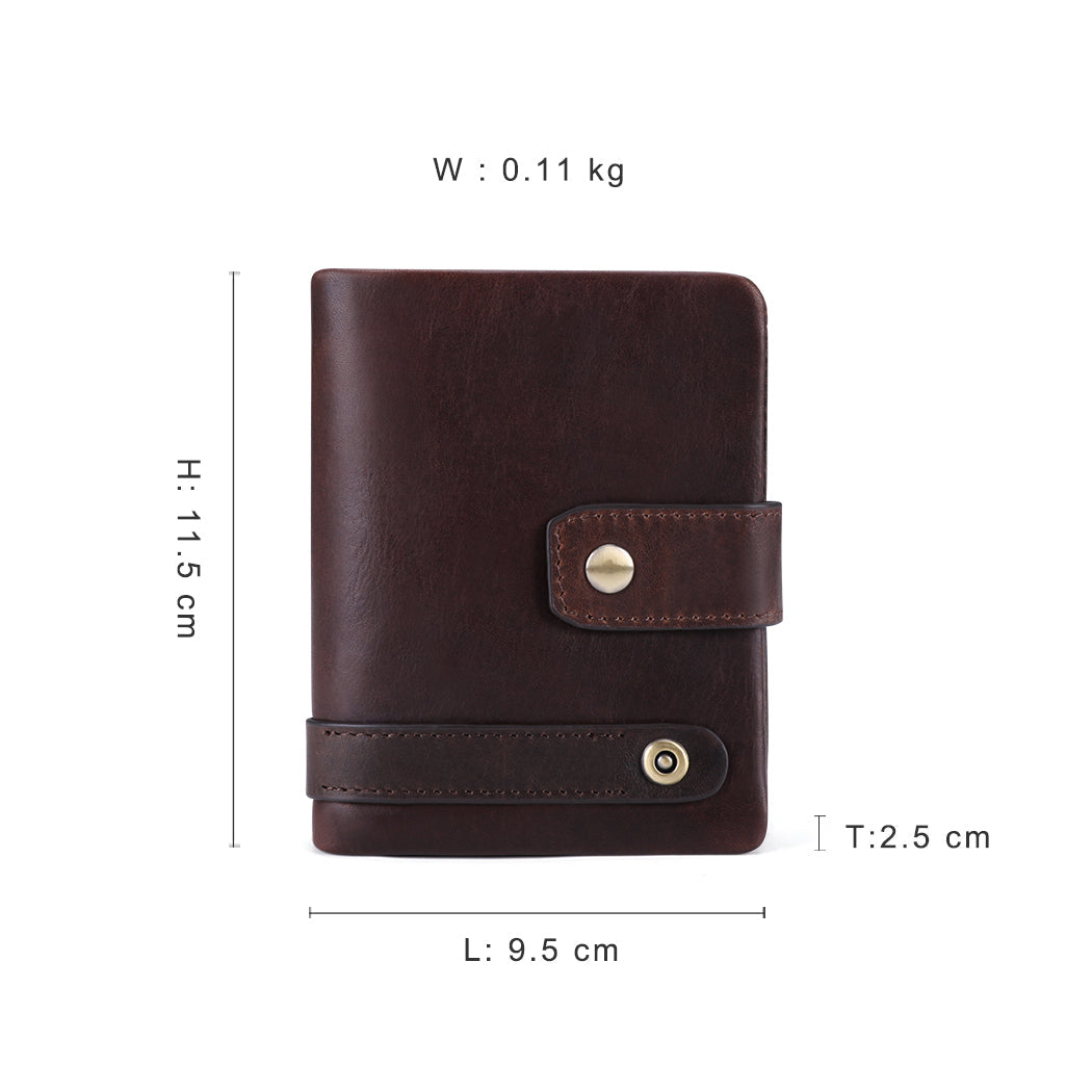 Stylishly Secure Men's Leather RFID Wallet Woyaza