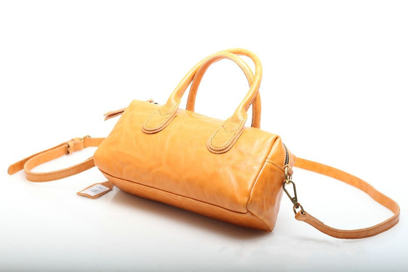 Classic Retro Leather Handbag woyaza