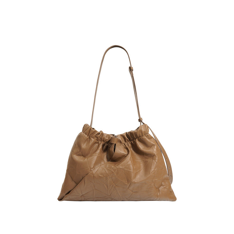 Refined Genuine Leather Women's Stylish Single-Strap Bag woyaza