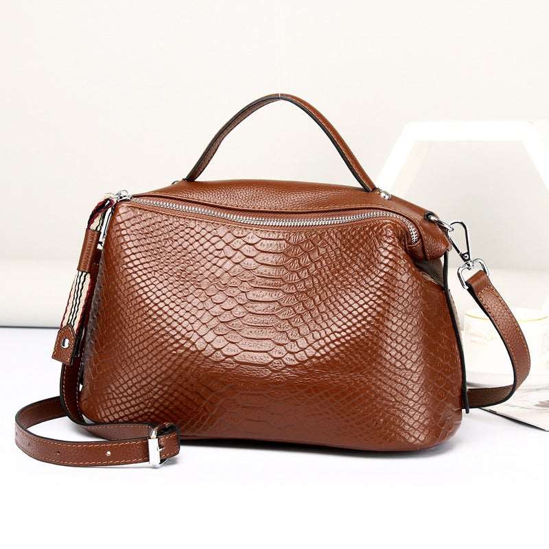 Elegant Leather Satchel Bag Woyaza