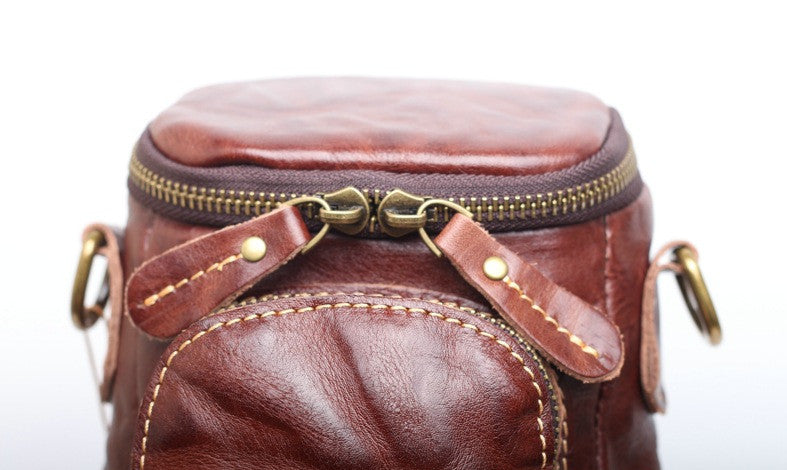 Classy Leather Crossbody Handbag Women's Vintage Appeal woyaza