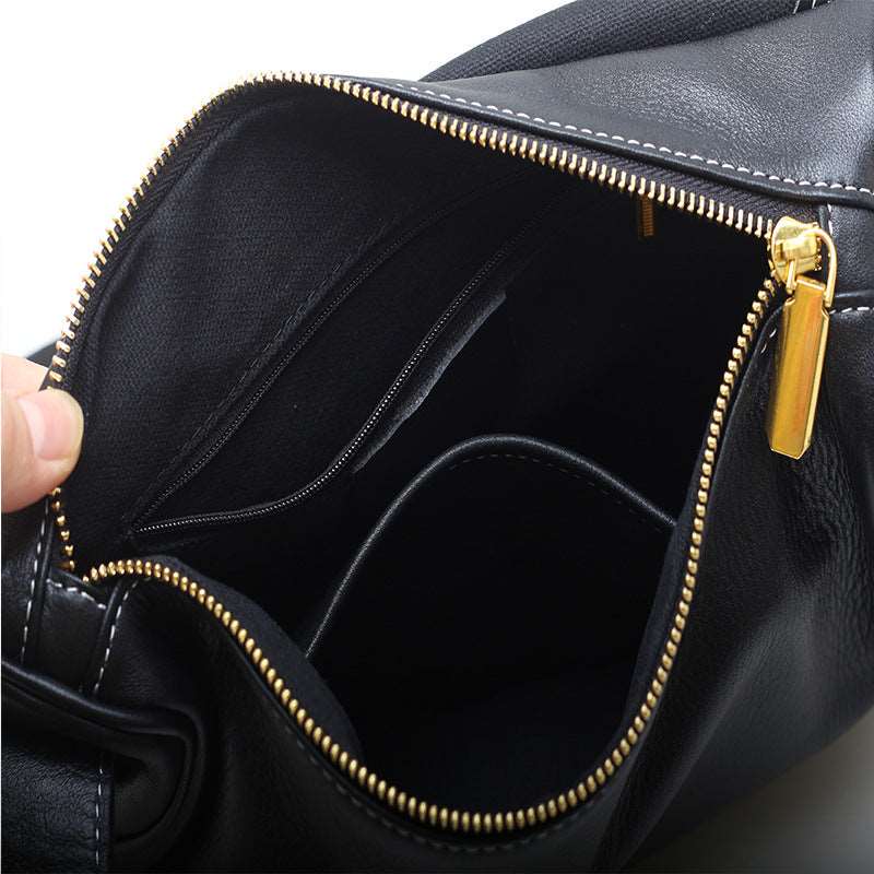 Stylish Retro Leather Messenger Bag Ladies woyaza