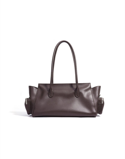 Fashion Leather Shoulder Bag with Spacious Pockets for Everyday Essentials