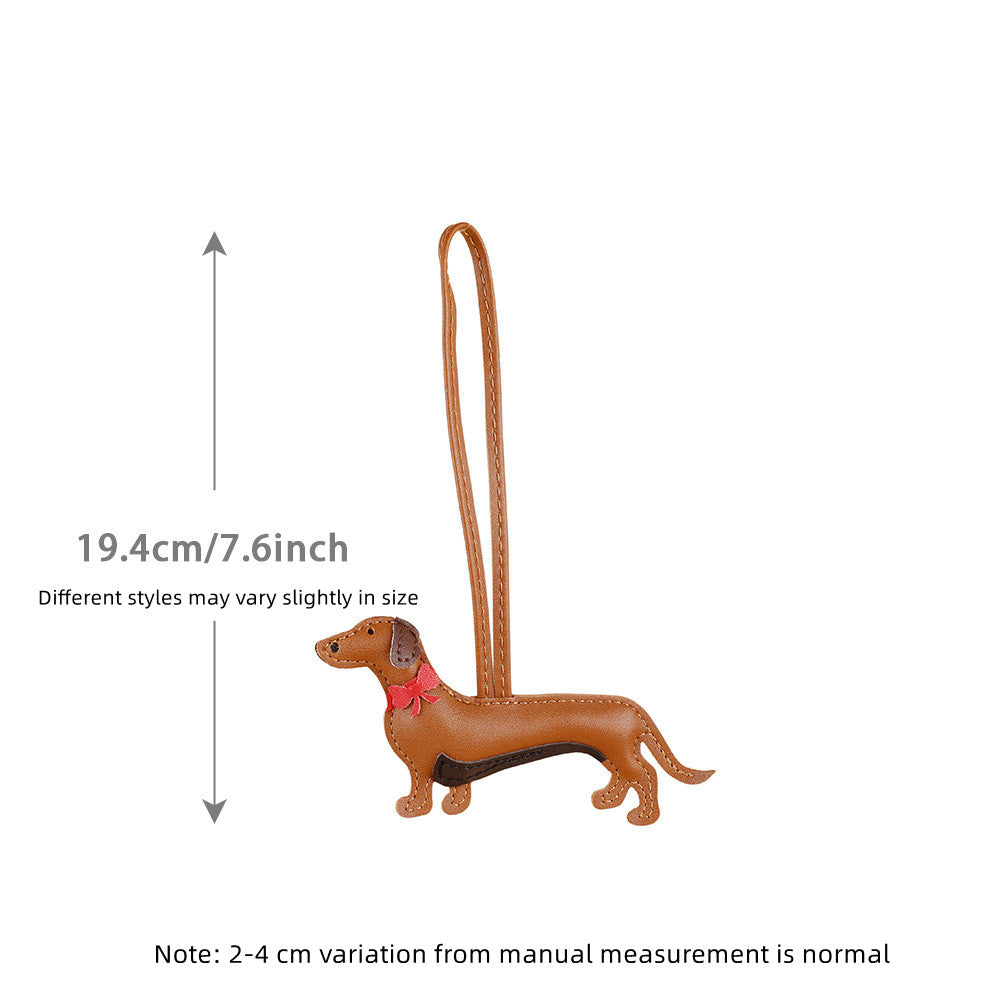 Handmade sausage dog charm for everyday accessories
