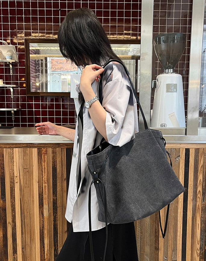 Canvas carryall for books and personal items