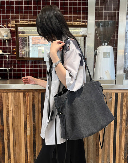 Canvas carryall for books and personal items