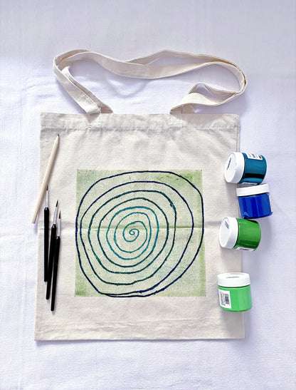 Soft natural light hitting the thick texture of a durable cream-colored carryall.