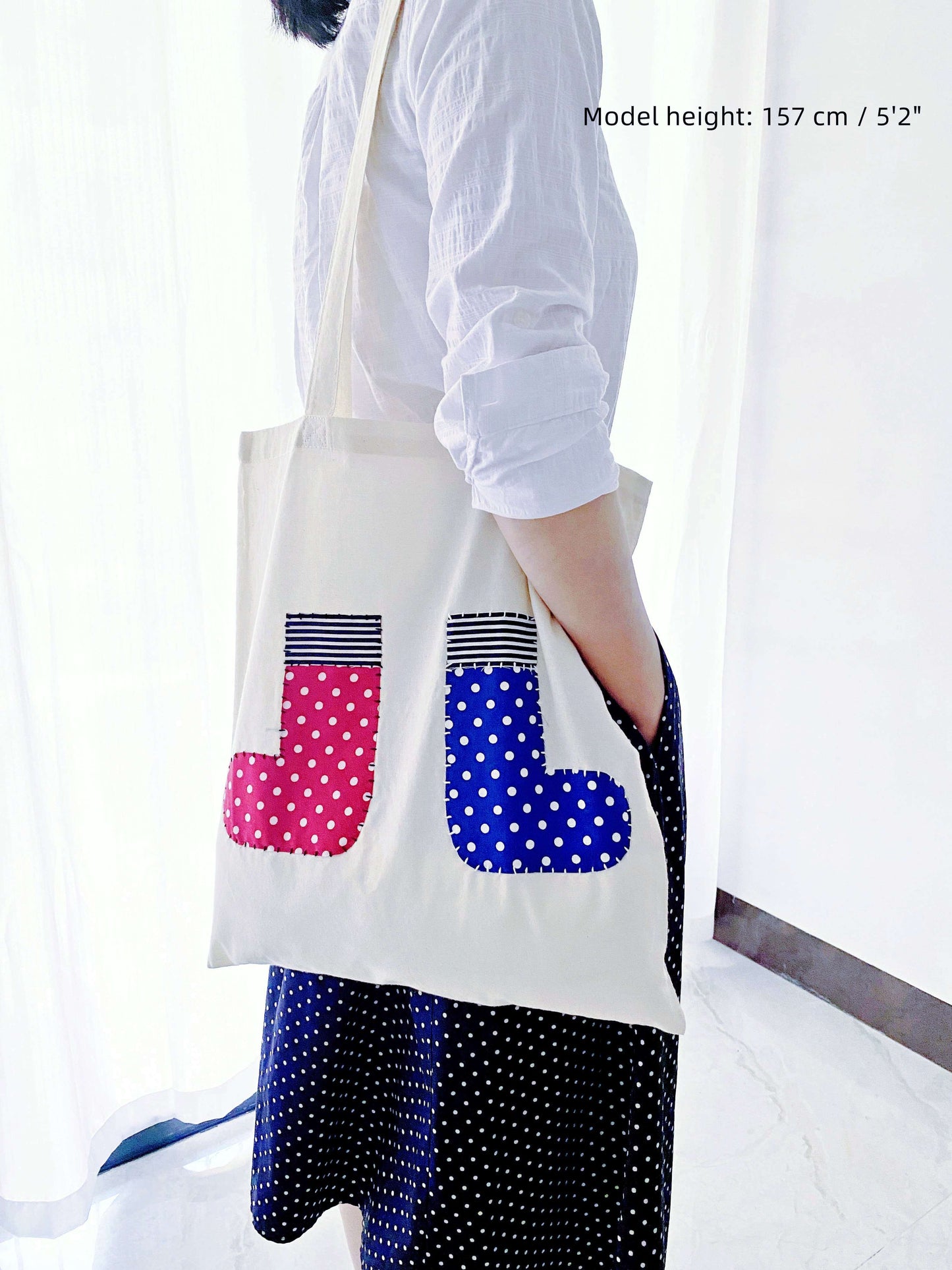 A thoughtful housewarming gift for my eco-conscious friend who loves unique textures and sustainable cotton over synthetic mass-produced bags.