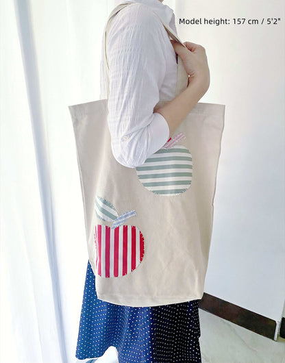 Canvas Carryall with Creative Patchwork