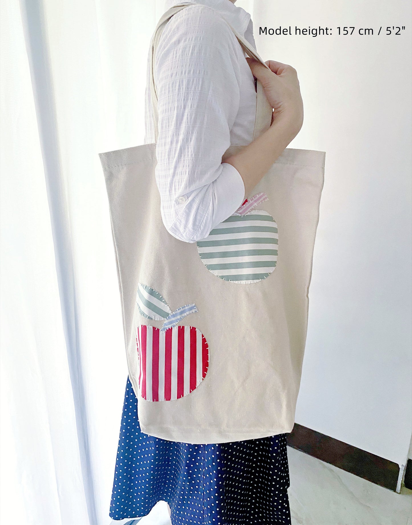 Canvas Carryall with Creative Patchwork