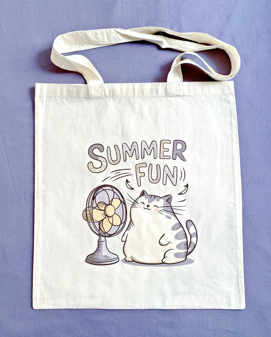 What is the best eco-friendly gift for a cat lover? Durable, natural cotton shoulder bag.